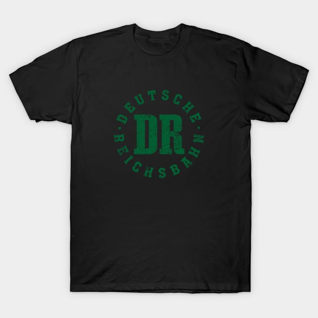 Distressed Deutsche Reichsbahn Logo T-Shirt by Railway Tees For All